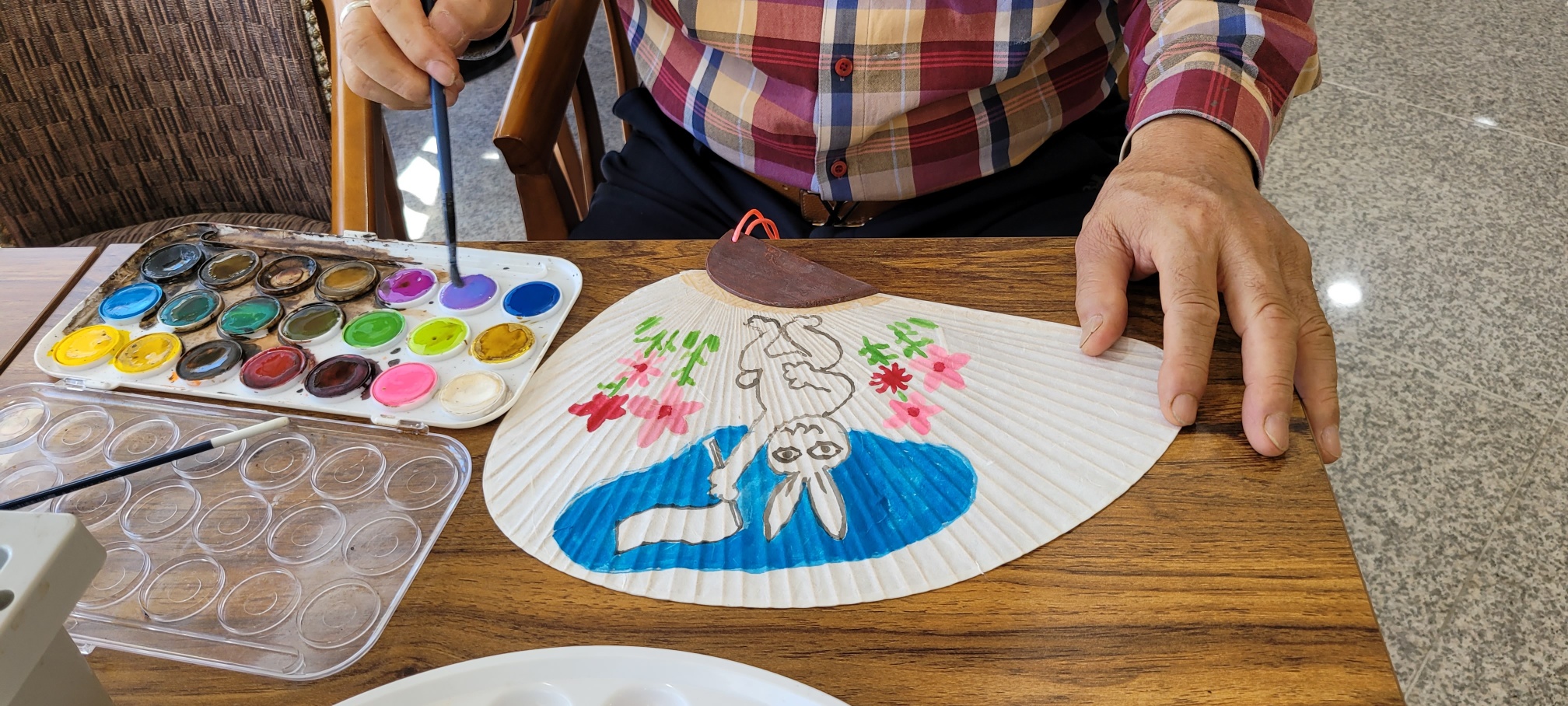 관장님 부채체험